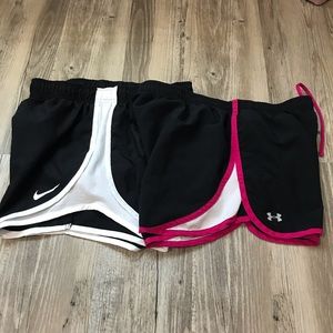 UA & Nike Athletic shorts Sz Medium